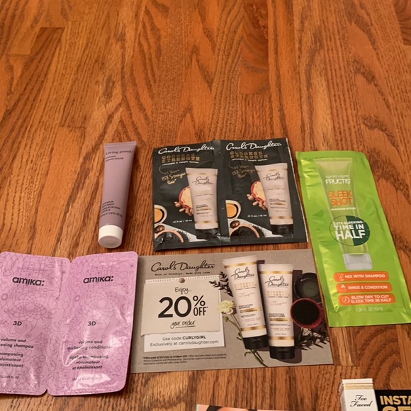 Skincare | New 12 Samples Of Hair Lip Skin Care 2 Off Coupon For Carols ...